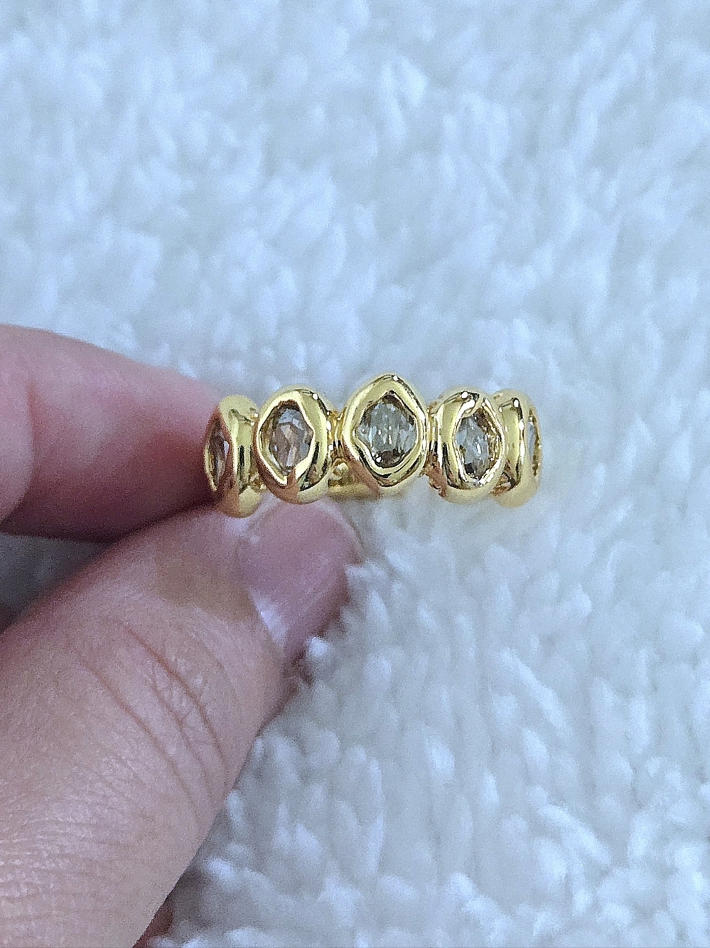 ✨️HP✨️ Alexis Bittar Molten Gold💛 with Clear Crystals💎 Ring💍 - NWT - Picture 5 of 16
